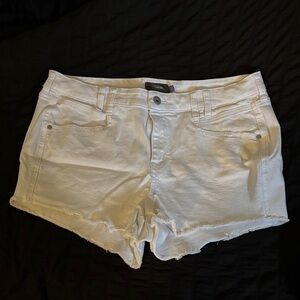 Torrid White Jean Shorts